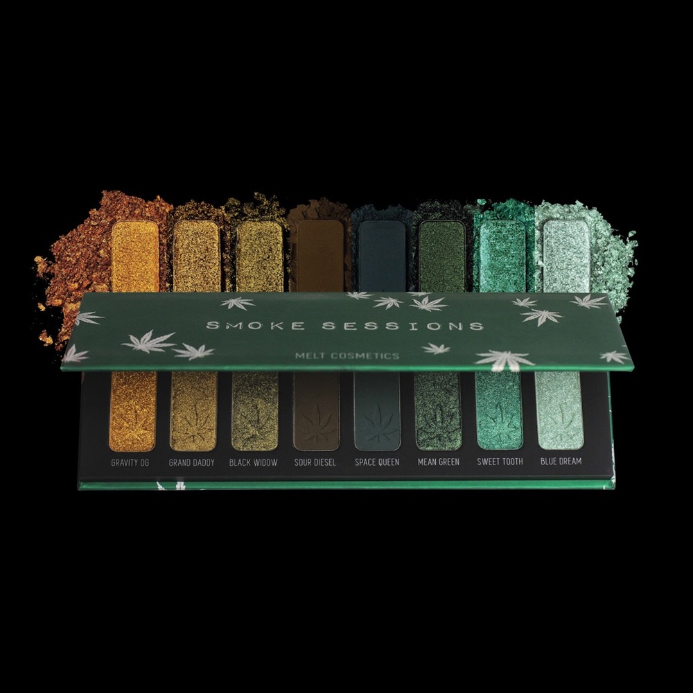Melt Cosmetics Smoke Sessions Palette with Green and Gold Hues